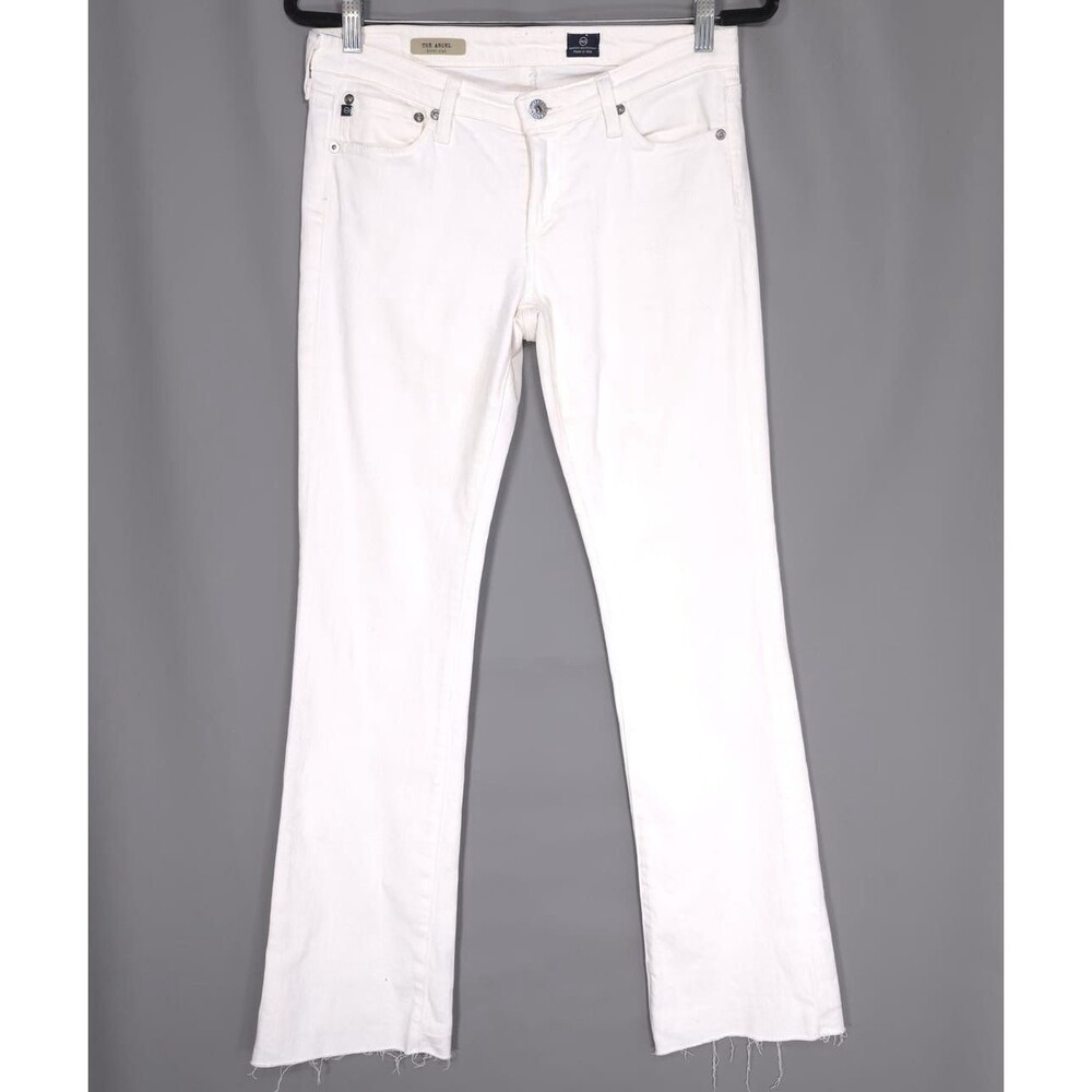 AG ADRIANO GOLDSCHMIED Women’s Jeans 28R THE ANGEL Boot Cut Flare White USA MADE